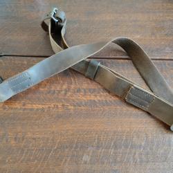 rare et autenthique bretelle cuir mosin nagant ww2