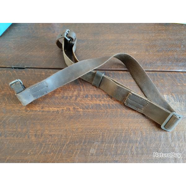 rare et autenthique bretelle cuir mosin nagant ww2
