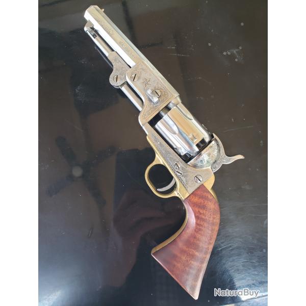 rvolver poudre noire PIETTA 1851 navy yank us marshall calibre 36 "cisel"
