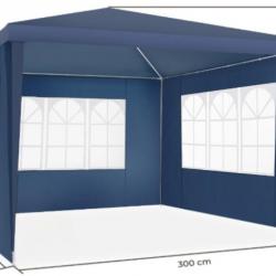 Tonnelle de jardin 3x3m - Bleu - Livraison rapide et gratuite