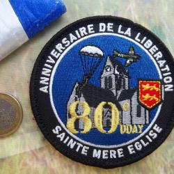 écusson gendarmerie Sainte-Mère-Église 80 éme D-Day anniversaire libération