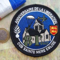 écusson 81 éme D-Day Compagnie de Brigades gendarmerie Sainte-Mère-Église