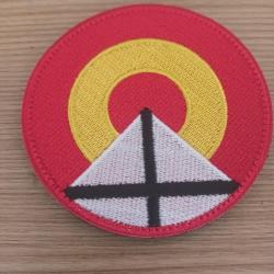 ÉCUSSON - PATCH BRODÉ SCRATCH COCARDE ARMÉE DE L AIR ESPAGNOL 9/8 CM AVIATION