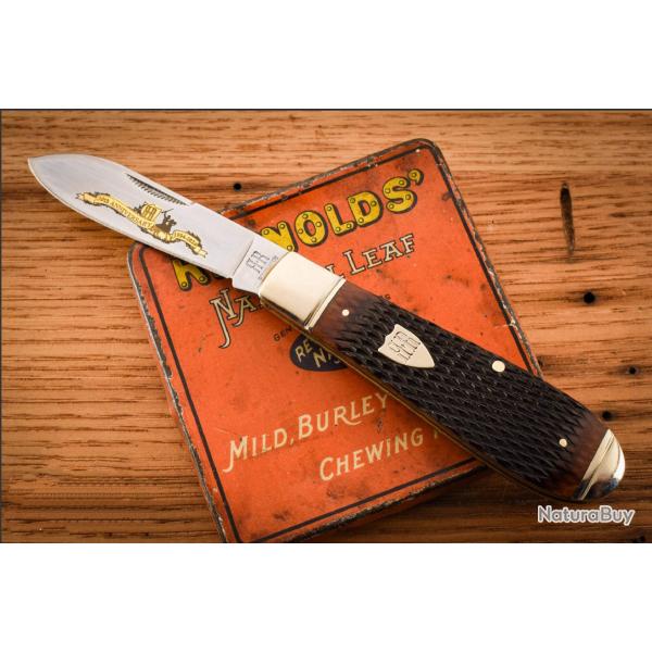 Couteau Rough Ryder 30me Anniversaire Teardrop Jack Cran Forc Lame Acier 440A Manche Os - RR2628
