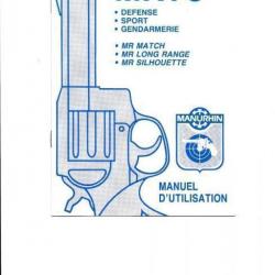 notice origine revolver MANURHIN MR73 MR 73 (envoi par mail) FRANCAIS - VENDU PAR JEPERCUTE (m2444)