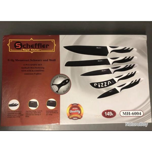 Coffret Couteaux de cuisine 6 pices SCHEFFLER