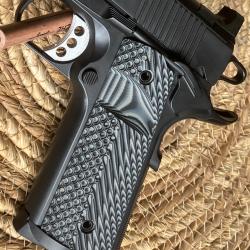 VZ Grips G10 - 1911 Operator II - full size  - Black Grey - ambidextre