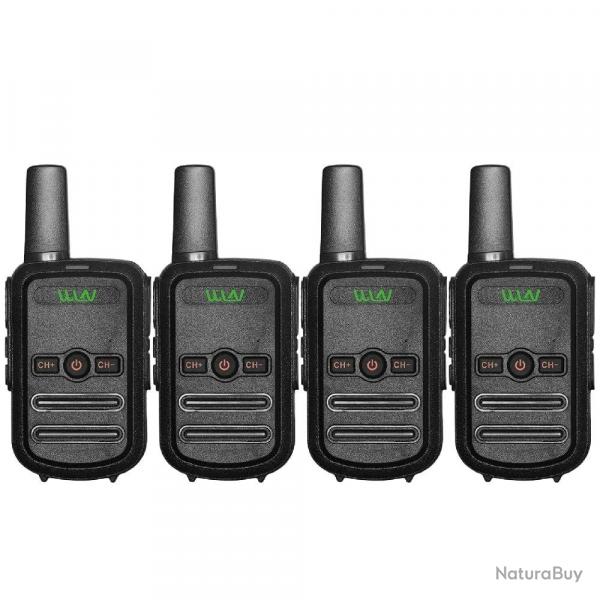 Talkie-walkie WLN KD-C52 UHF 16 canaux - 4 pcs