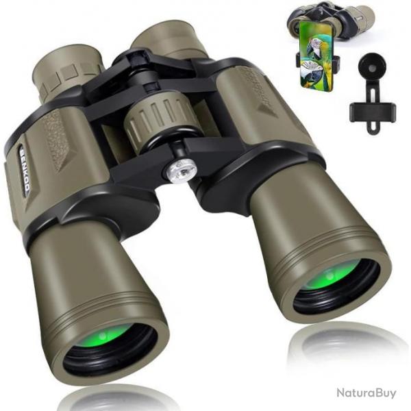 Jumelles 20x50 BAK4 Prisme FMC Lentille Vision Nuit Tactiques tanches Sports Chasse Pche Randonne