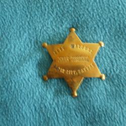 Badge Etoile :Sheriff, Marshall , Indian Police , Inspecteur, etc...1