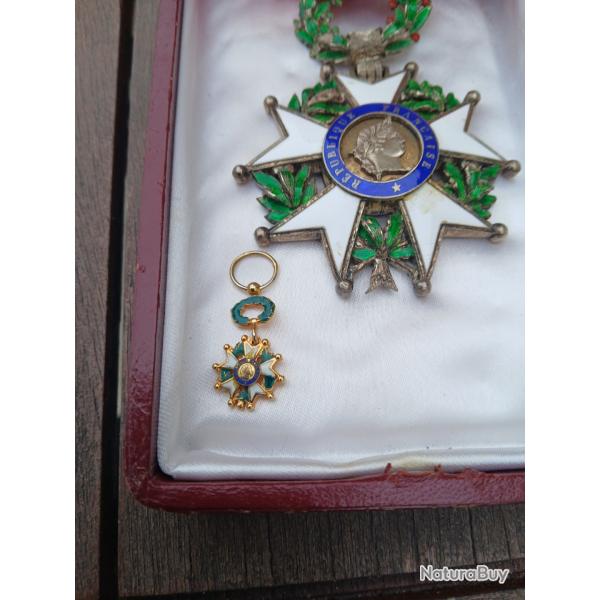 Medaille legion d honneur commandeur et sa reduction