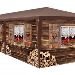Tonnelle de jardin 9x3m anti-UV - Chalet - Livraison rapide et gratuite
