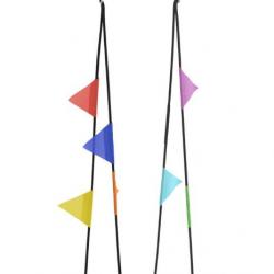 Hamac nid multicolore en tissu Ø60 cm - Balançoire extérieure pour enfants, été, 100 kg max