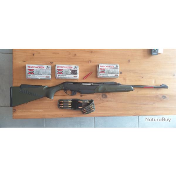 CARABINE SEMI-AUTO BENELLI ARGO 9,3X62 + 68 CARTOUCHES