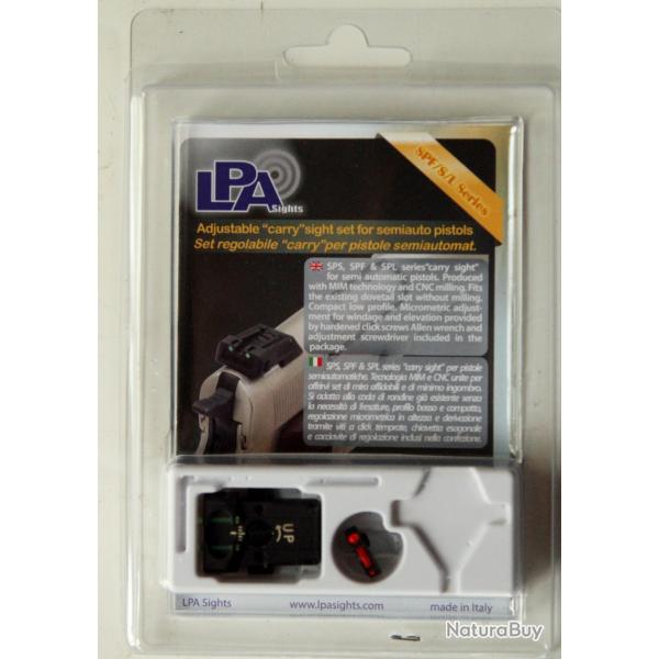 set de mire fibre optique LPA pour Glock