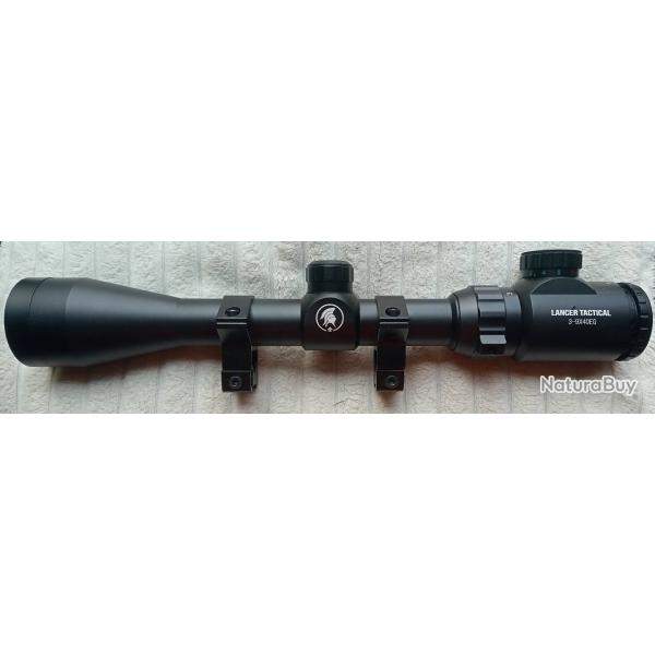Lunette de vise LANCER TACTICAL 3X9X40-EG . (Lumineuse Rouge/Vert) .Rail 11mm ou Picatinny au choix