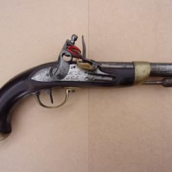 Pistolet Cavalerie 1816 -1822 à Silex de collection