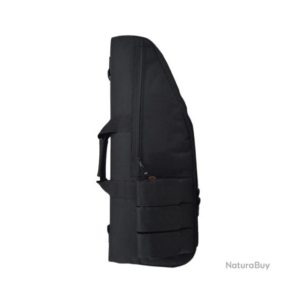 tui Souple Rembourr Fusil de Chasse Carabine Sac Tactique Poignes Bandoulire Poches Noir 70CM