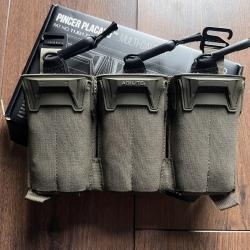 Panneau porte-chargeurs 5.56 Pincer Placard Agilite Tactical Gear + 3 rétentions élastiques