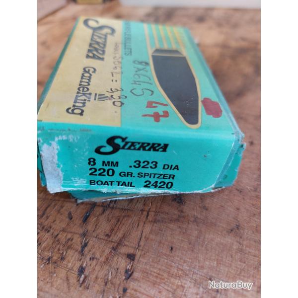 Ogives 8mm .323'' SIERRA