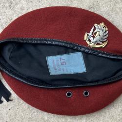 Beret Rouge Parachutiste TDM,T.57