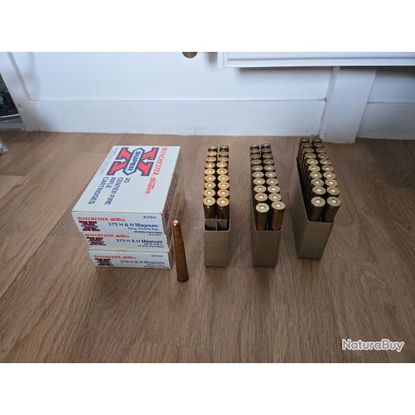 VENDS MUNITIONS WINCHESTER 375 H&H 300 GRAI?S