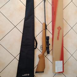 Carabine à air comprimé Crosman avec lunette + housse + boite d'origine