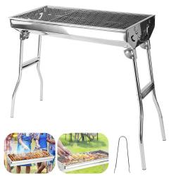 Grand BBQ Barbecue Grill Pliant Acier Inox, Modele: A