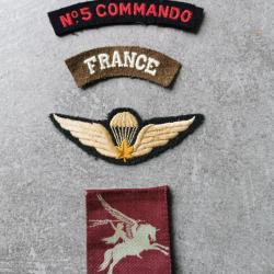 Lot D'insignes Para/Commando Anglais/Français/Canadien WW2