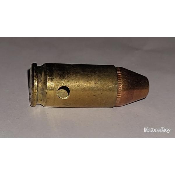 Cartouche neutralise - 9mm - 143 grains -  Ogive blind conique tronqu
