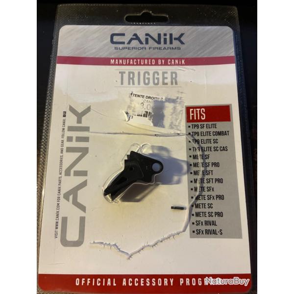 Dtente alu droite canik noir pour Rival Mete Tp9