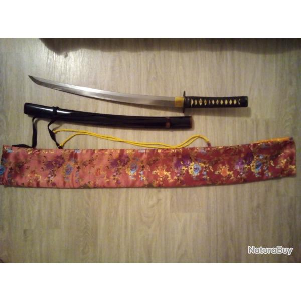 Wakizashi No-Hi pour la coupe de marque katanas samourai