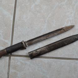 Baïonnette Allemande ww2 K98 de fouille avec fourreau