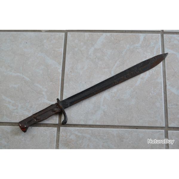 Baonnette Allemande ww1 98/05 de fouille sans plaquettes (peinture)