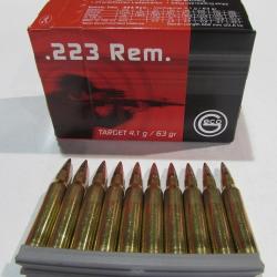 Boite de 50 cartouches Geco, cal 223 Remington, 63 grains FMJ