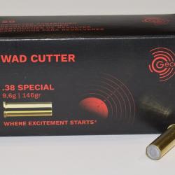 boite 50 cartouches GECO 38 special 146 grains wad cutter 2317536