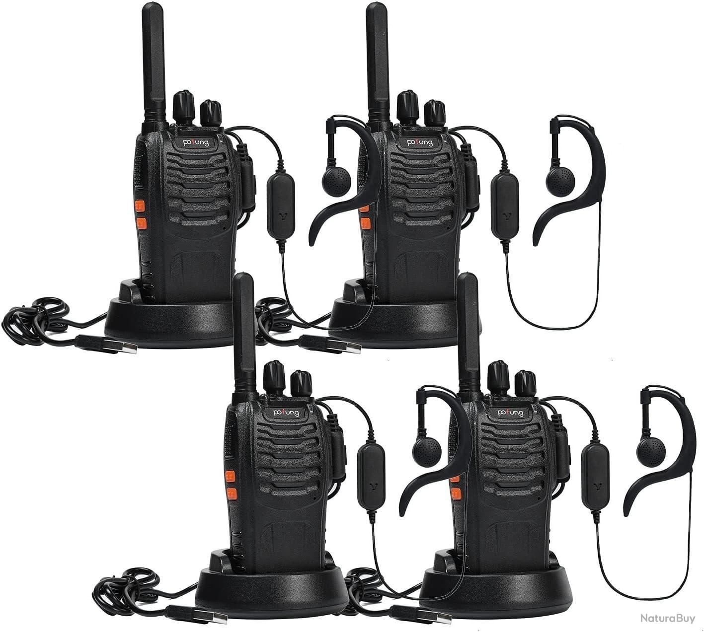 Talkie-walkie Enfant Retevis RT637 – 16 Canaux, Lampe Torche, VOX, Idéal Pour Jeux Et Randonnées