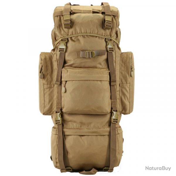 Grand Sac  Dos 70LTactique Impermable en Nylon Randonne Camping Escalade Trekking Plein Air Kaki