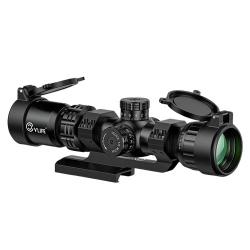 Lunette de Visée MidTen Z03 2-10x32 AO MPVO HD Réticule Illuminé Rouge/Vert - Monture 30 mm Incluse