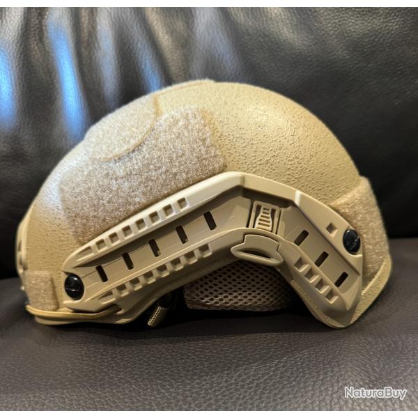 ENCHERE...CASQUE PARE BALLE BALISTIQUE IIIA .......Coyotte, Kaki ou Noir au choix