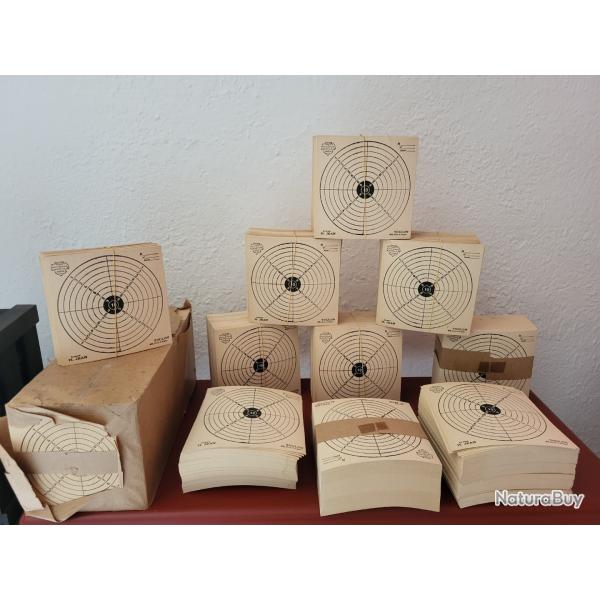 1000 cibles 15x15 cm carton
