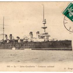 CPA- Marine Militaire  - LE LÉON GAMBETTA CROISEUR CUIRASSE N°1763