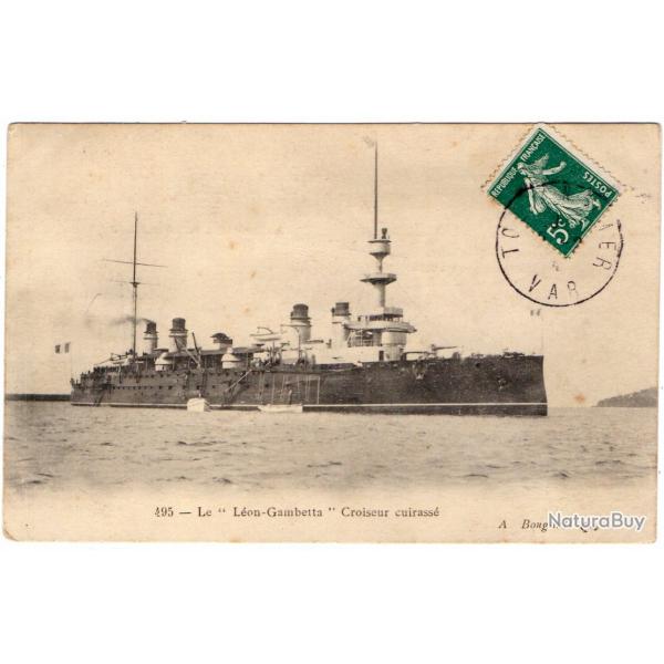 CPA- Marine Militaire  - LE LON GAMBETTA CROISEUR CUIRASSE N1763