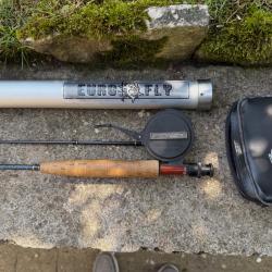 Vends ensemble canne mouche, moulinet