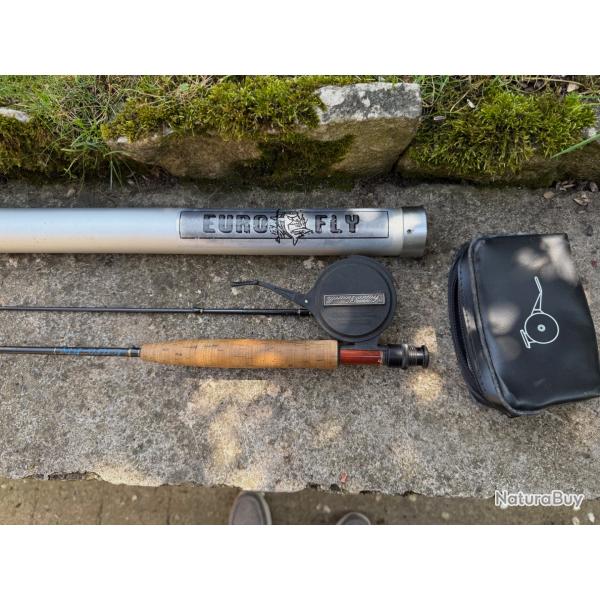 Vends ensemble canne mouche, moulinet