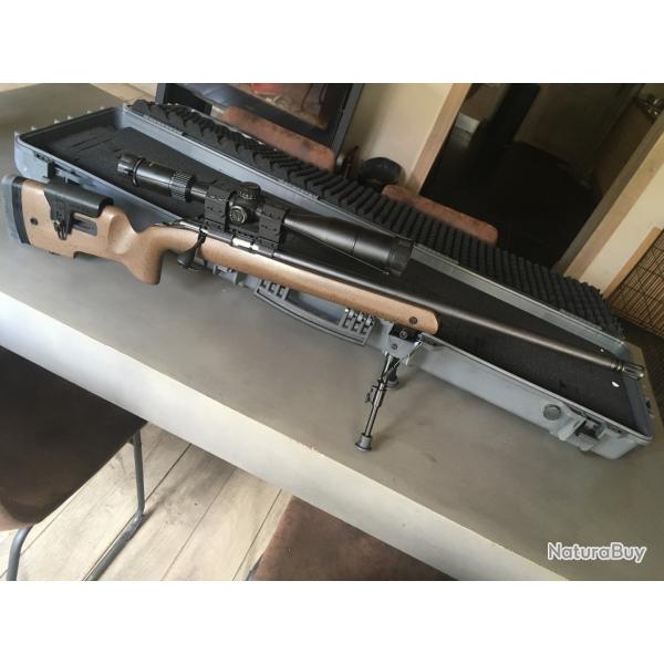 Ruger Long Range 22LR TLD + Lunette Microdot + Montage AUDERE Adversus + Bi-pied.