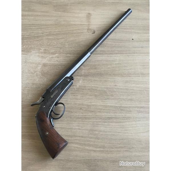 TRS RARE PISTOLET TUCKAWAY DE CHASSE OU DE TIR GRAV -cal 24- PAR Georg SCHARFENBERG