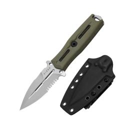 Couteau Kizer Norcross Spear Point Lame Acier Nitro-V Manche G10 Olive Green Etui Kydex KIZXFB01A4 -