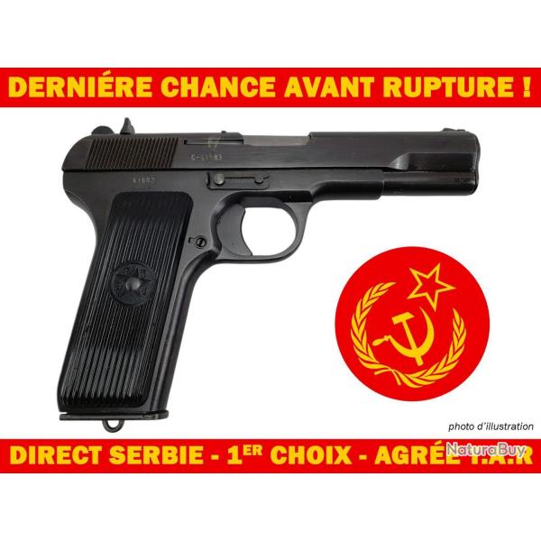 DERNIERE CHANCE ! PISTOLET ZASTAVA M57-TT33 CAL.7.62 TOKAREV AGRE TAR - PREMIER CHOIX