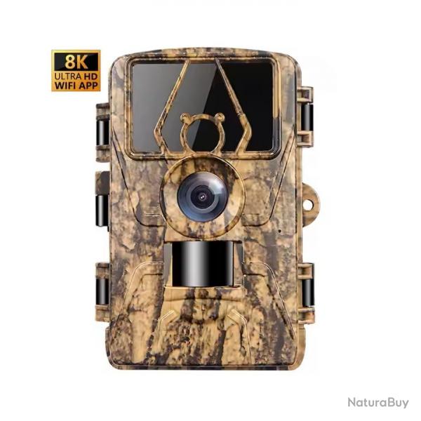 Camra de Chasse 8K 60MP Full HD Camera Chasse Nocturne Activ par Le Mouvement I